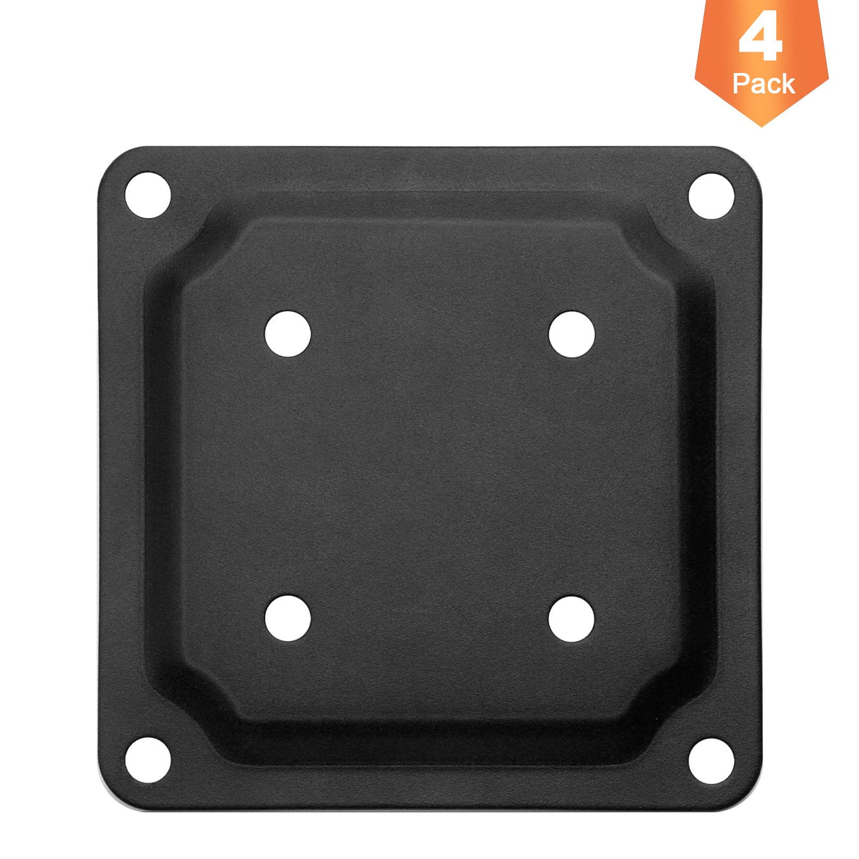 ForoGore 4" x 4" Wood Post Plate Connector, Powder-Coated Decking Post Base, Wood Fence Post Anchor Base, Deck Porch Railing Support Base(4 Pack) ForoGore