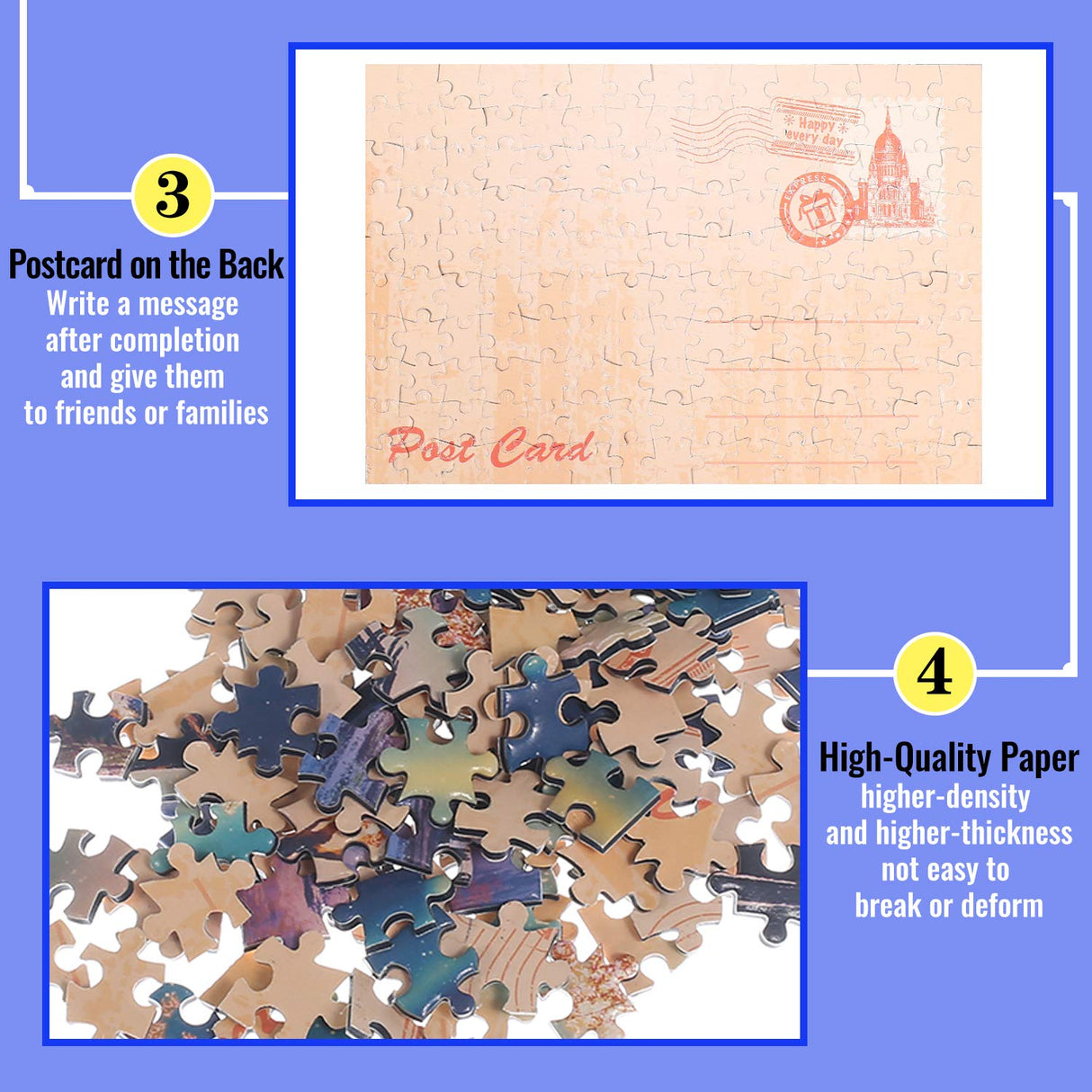 Small Jigsaw Puzzles for Adults 150 Pieces Kitchen Puppy & Kitten Mini Jigsaw Puzzles Challenging Mini Puzzles Tiny Jigsaw Puzzles 6 x 4 Inches, 3 Pcs,Mini Easel Included BJscoe