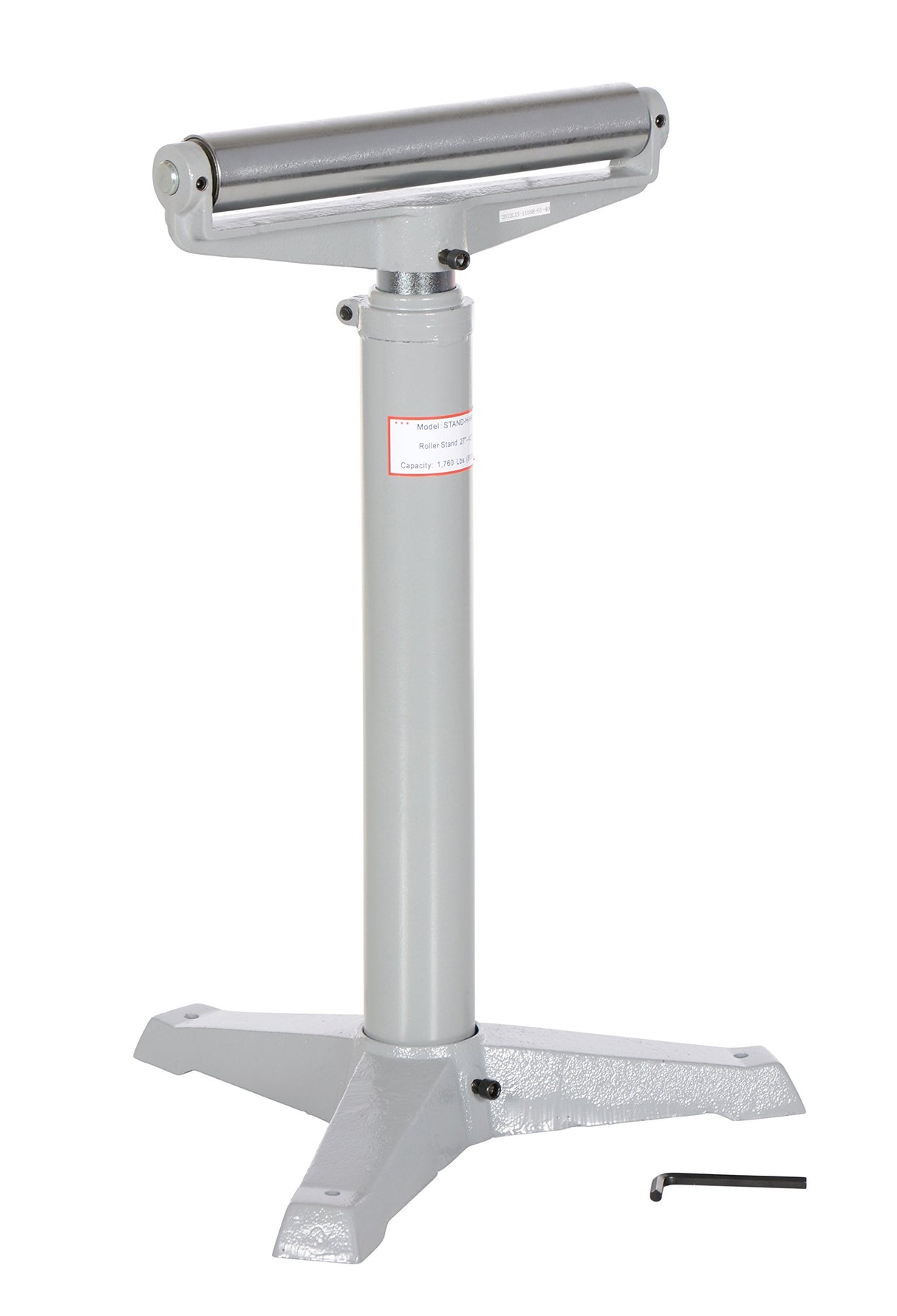 Vestil STAND-H-HP 14" Horizontal Deluxe Roller Stand, 27" - 42" Height, 1760 lbs Capacity Vestil