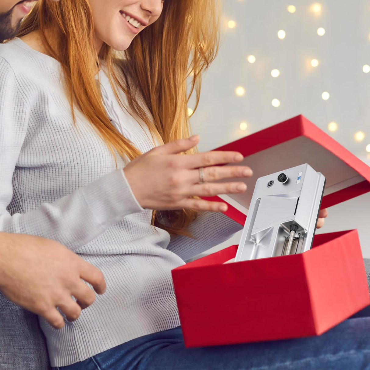 NEWTRY Infrared Sensor Cigarette Rolling Machine, Electric Automatic Tobacco Roller, Portable Tobacco Injector with 1 Brush, 1 Stirring Rod Silver (0.31’’) NEWTRY