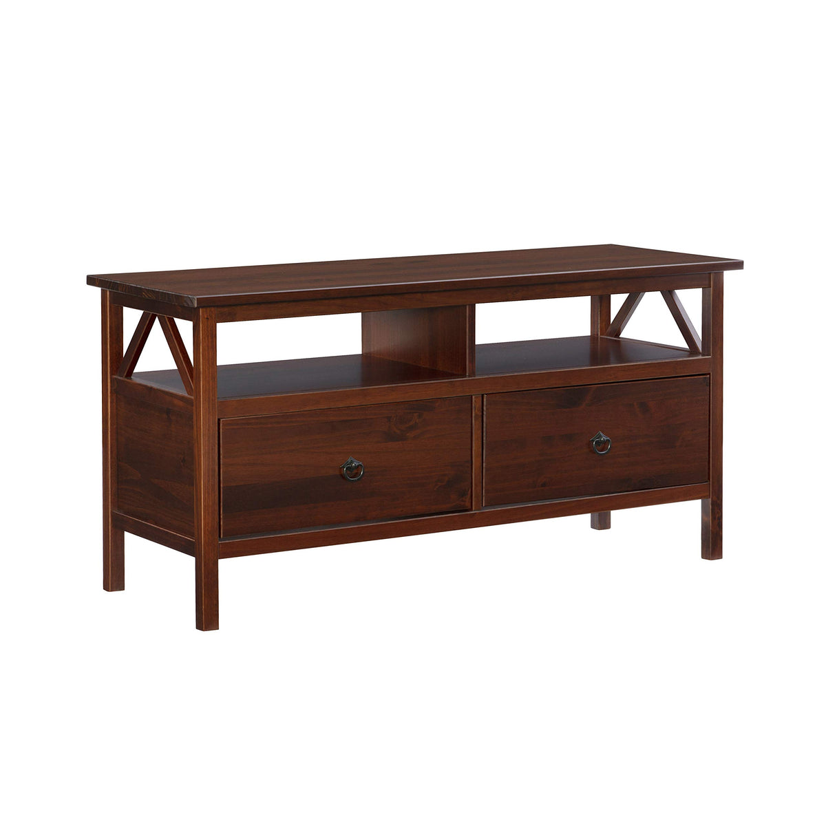 Tavolo Vassoio Linon Home Decor Con Set, Finto Marmo Marrone, In Legno E MDF, 48x40x67 Cm