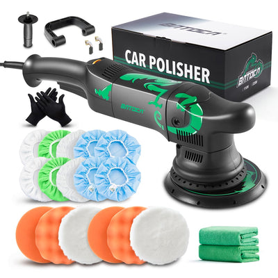 BATOCA Dual Action Polisher, Car Buffers and Polishers, 6 Inches and 700w Random Orbital Polisher, 6 Variable Speed da Polisher with Polishing Pads for Waxing,Buffing,Sanding