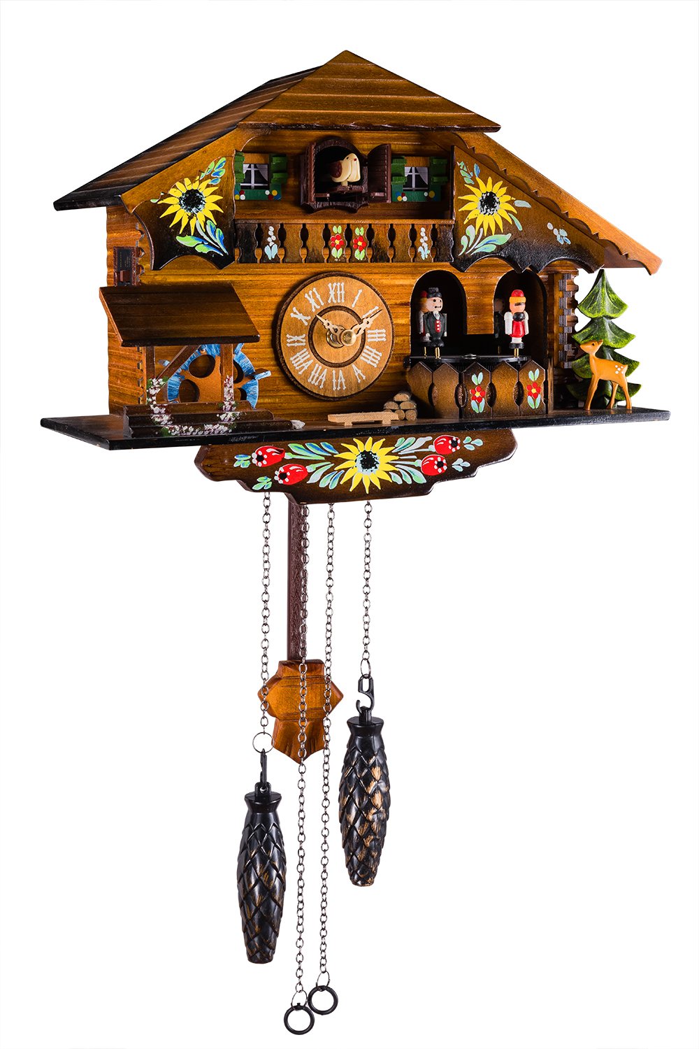Kintrot Cuckoo Clock Pendulum Quartz Wall Clock Black Forest House Home Decor Kintrot