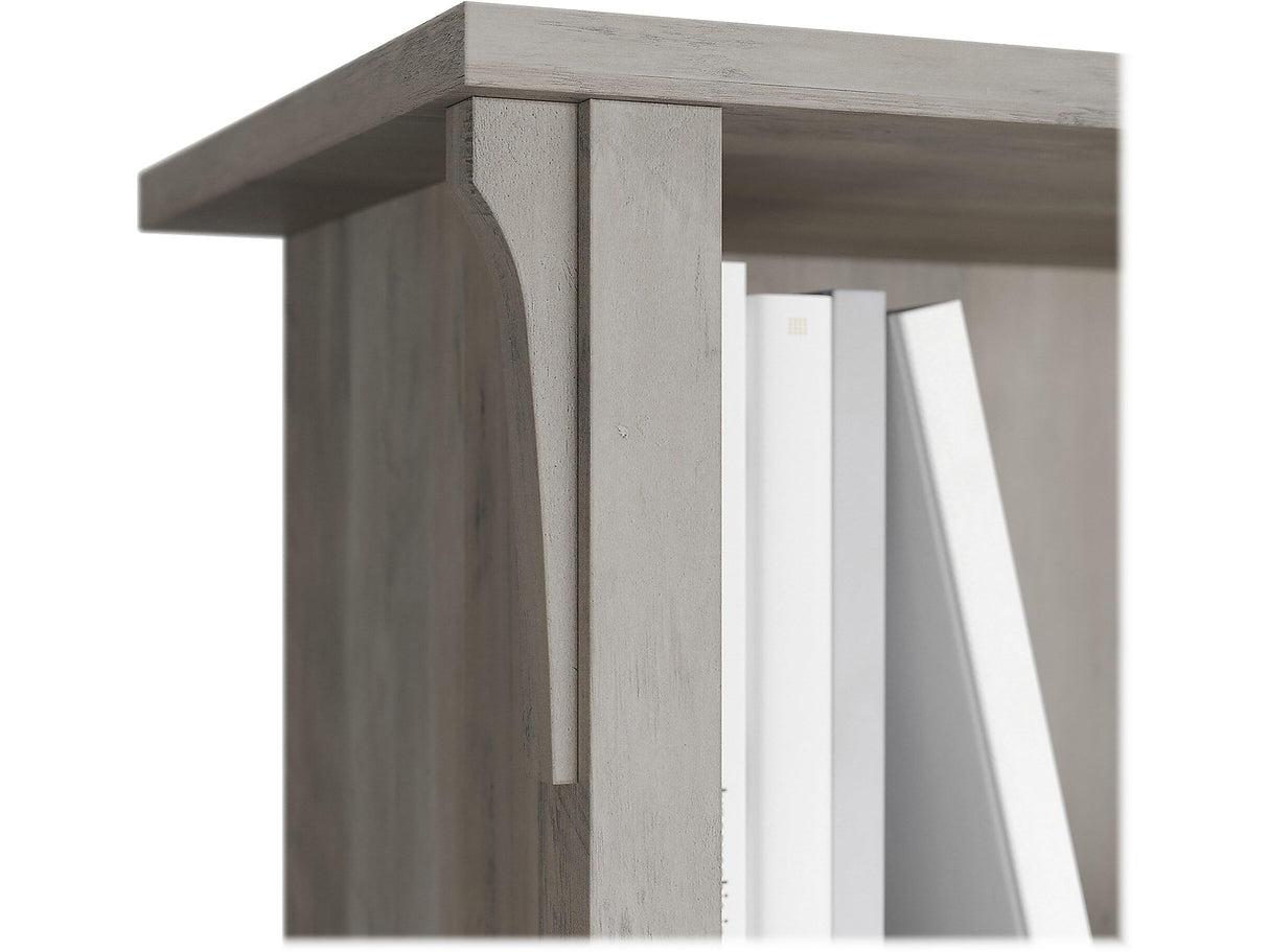 Bush Furniture Salinas 5 Shelf Tall Bookcase Set of 2 - Driftwood Gray Bush Business Furniture