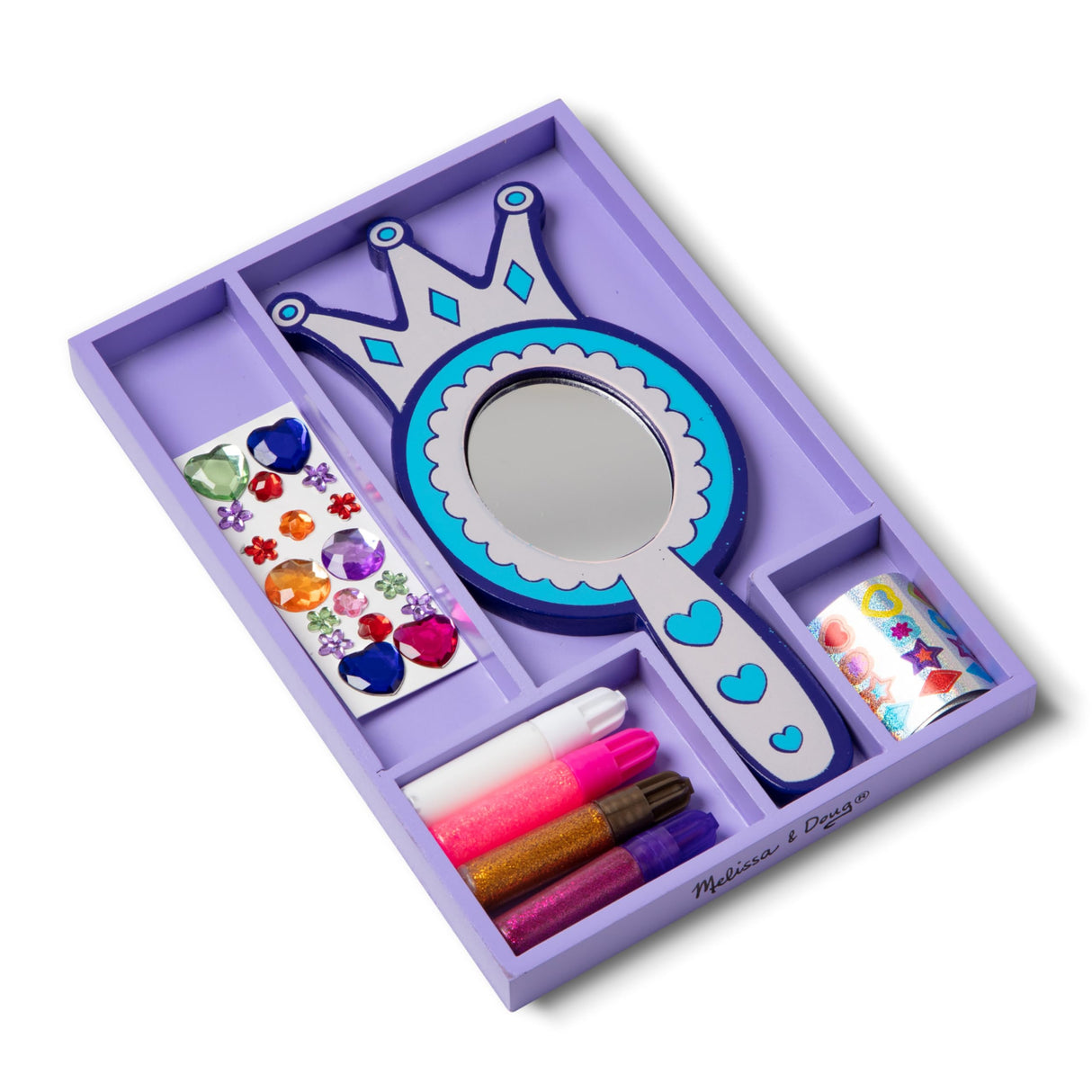 Melissa & Doug Decorate-Your-Own Wooden Princess Mirror Craft Kit Melissa & Doug