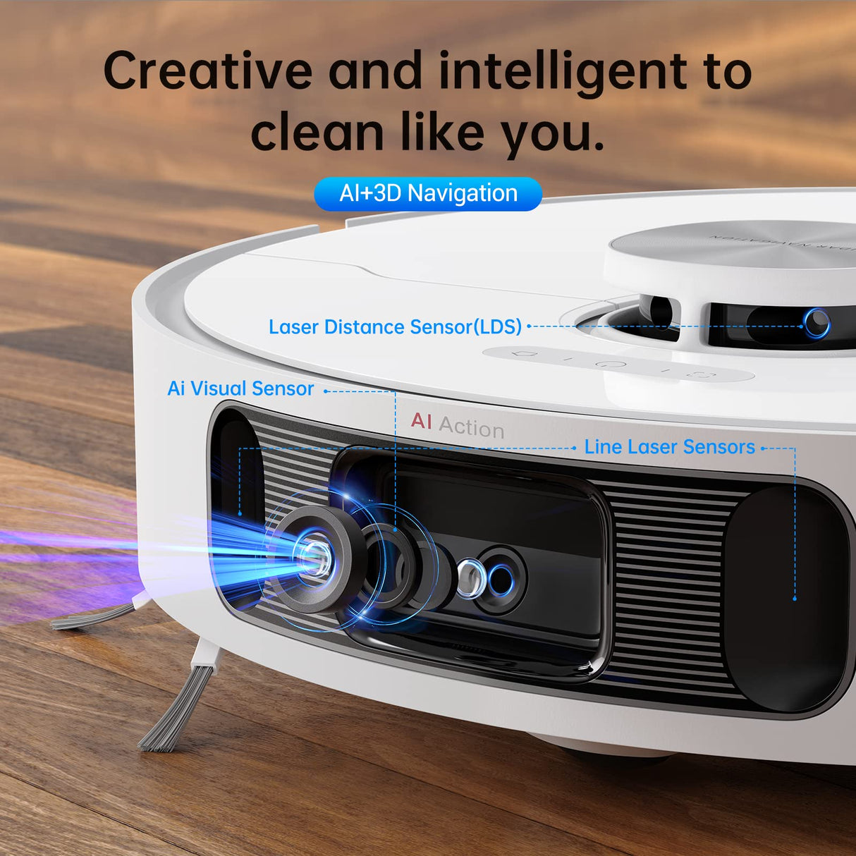 dreame L10s Ultra Robot Vacuum and Mop Combo, Auto Mop Cleaning and Drying, Self-Refilling and Self-Emptying Base for 60 Days of Cleaning, 5300Pa Suction and AI Navigation, Compatible with Alexa DREAME