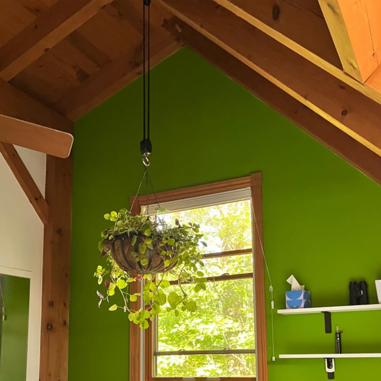 XSTRAP STANDARD Heavy-Duty Block and Tackle Pulley System, 1000LB wCapacity, 5:1 Lifting Power, 50FT Rope Hoist with 2 Soft Loops for Garage, Hunting, Tree Cutting, Deer Hoist, DIY Attic Lift, Black XSTRAP STANDARD