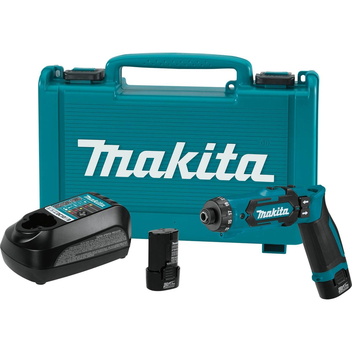 Makita DF012DSE 7.2V Lithium-Ion Cordless 1/4" Hex Driver-Drill Kit with Auto-Stop Clutch Makita