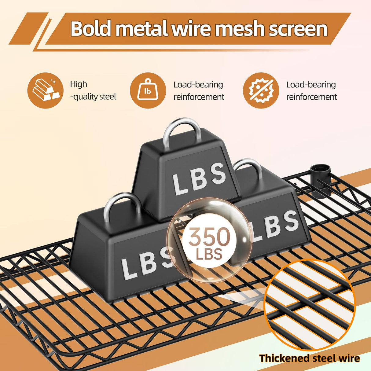 SINGAYE Garage Heavy Duty Shelving Unit Kitchen Pantry Close Home Organizers and Storage Bathroom Shelf Laundry Room Organization Industrial Book Metal Wire Adjustable Shelves SINGAYE