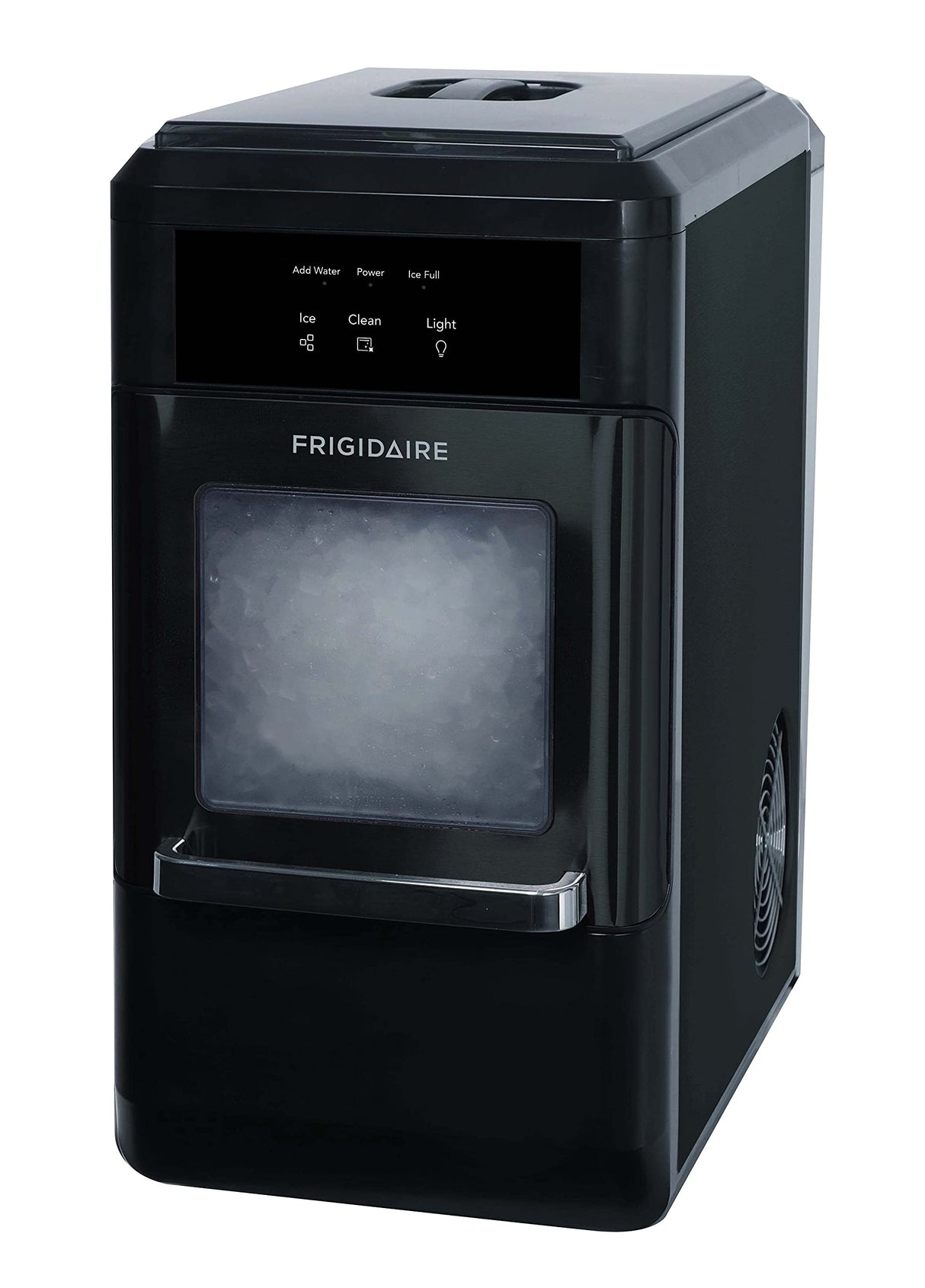 Frigidaire EFIC237 Countertop Crunchy Chewable Nugget Ice Maker, 44lbs per day, Black Stainless Frigidaire