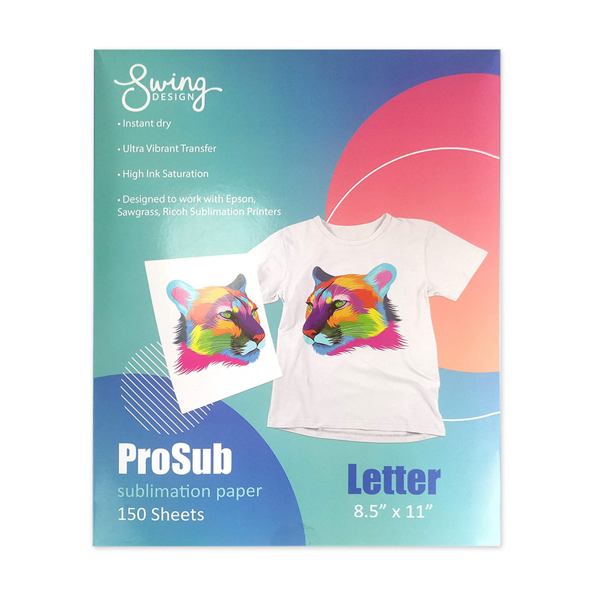 ProSub Premium Sublimation Heat Transfer Paper 8.5" x 11" - 150 Sheets ProSub