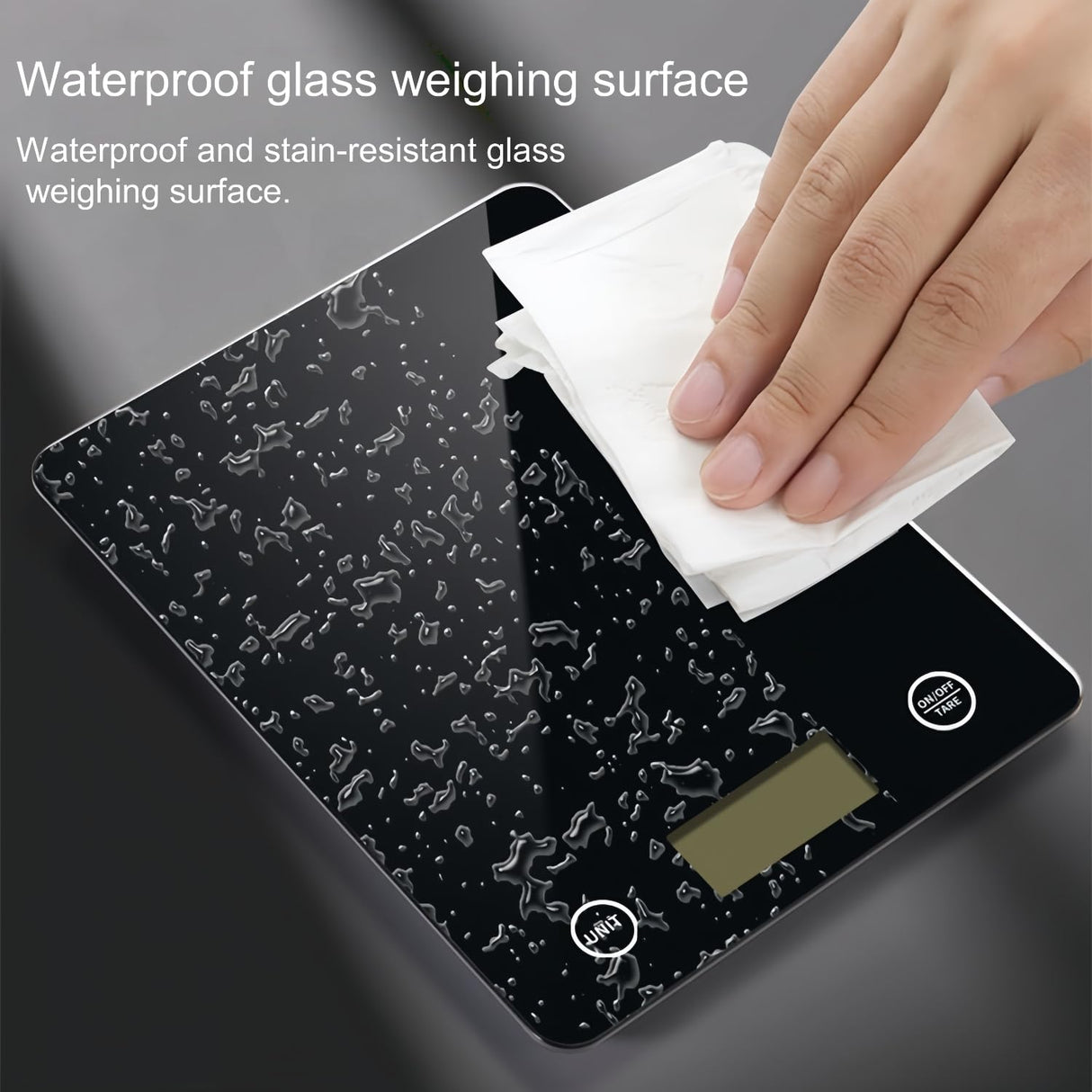 Digital Kitchen Scale, Food Scale with Tempered Glass, Grams and Ounces, 1g High Accuracy for Baking, Cooking, Food (Black Glass) DoonTyxiad