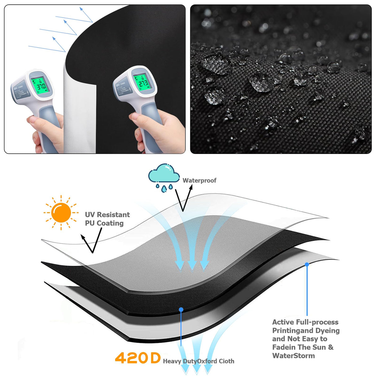 Blackout Blinds 138" x 57", 100% Blackout Curtains for Window, 420D No Drill Portable Black Out Shades Film for Bedroom, Cut to Any Size, Nursery Black Out Blinds for Baby Travel Temporary, 20 Velcro Bszatan