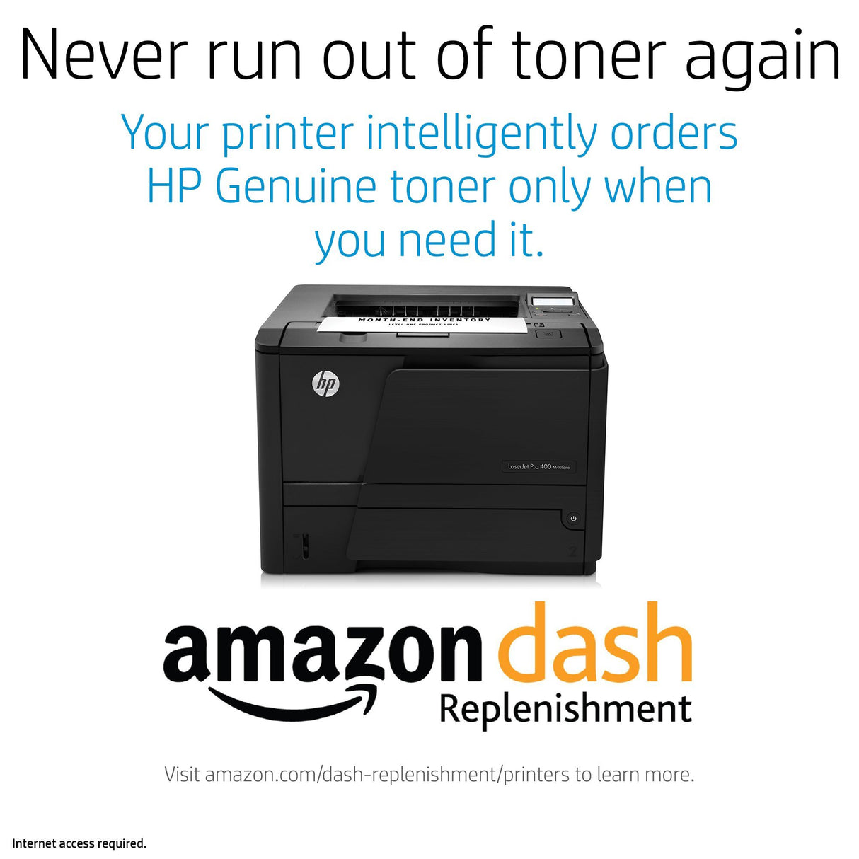 HP LaserJet Pro 400 M401dne Monochrome Printer (CF399A) - (Renewed) HP