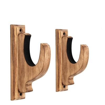 DGWJSU Gun Rack Wall Mount, Real Wood Shotgun & Rifle Wall Mount Holder Display for Sword Bow Firearm, Vintage Gun Holder Hangers for Gun Safe As Gifts for Men