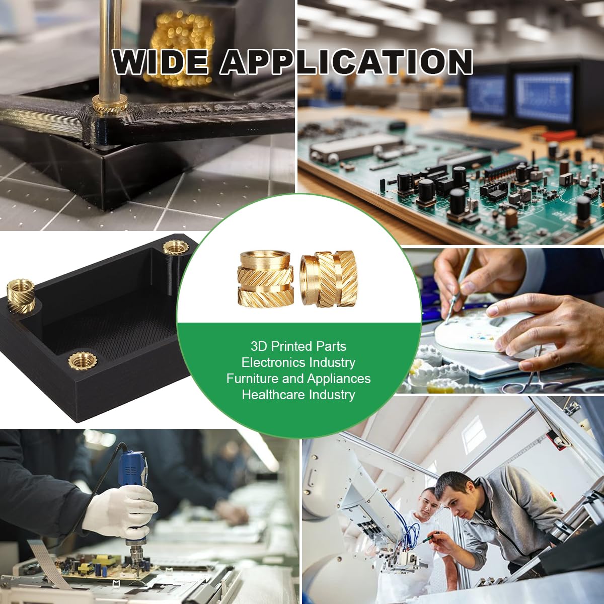 3D Printer Accessories Handheld Soldering Iron Kit 90W, 3D Printer Tools Heat Set Insert Tool, Heat Insert Tool 3D Printing Smoothing Tool Kit, Threaded Inserts Heat Insert Brass Nut Kit Mintion