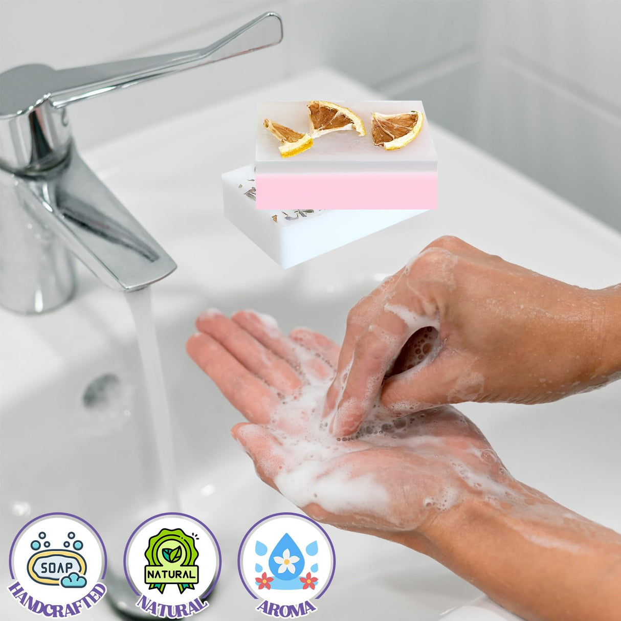 Jcoos Soap Making Kit, Soap Making Kit for Adults, Kids - Shea Butter Glycerin Melt and Pour Base, Molds, Dye, Fragrances, Dried Flowers, DIY Craft for Kids Beginners Girls, Gift Boxes for Women Jcoos