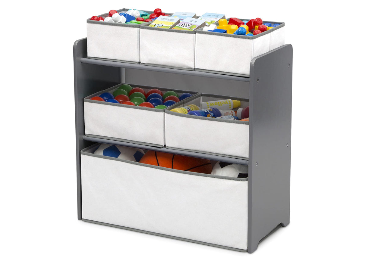 Delta Children 4-Piece Toddler Playroom Set, Grey/White Delta Children