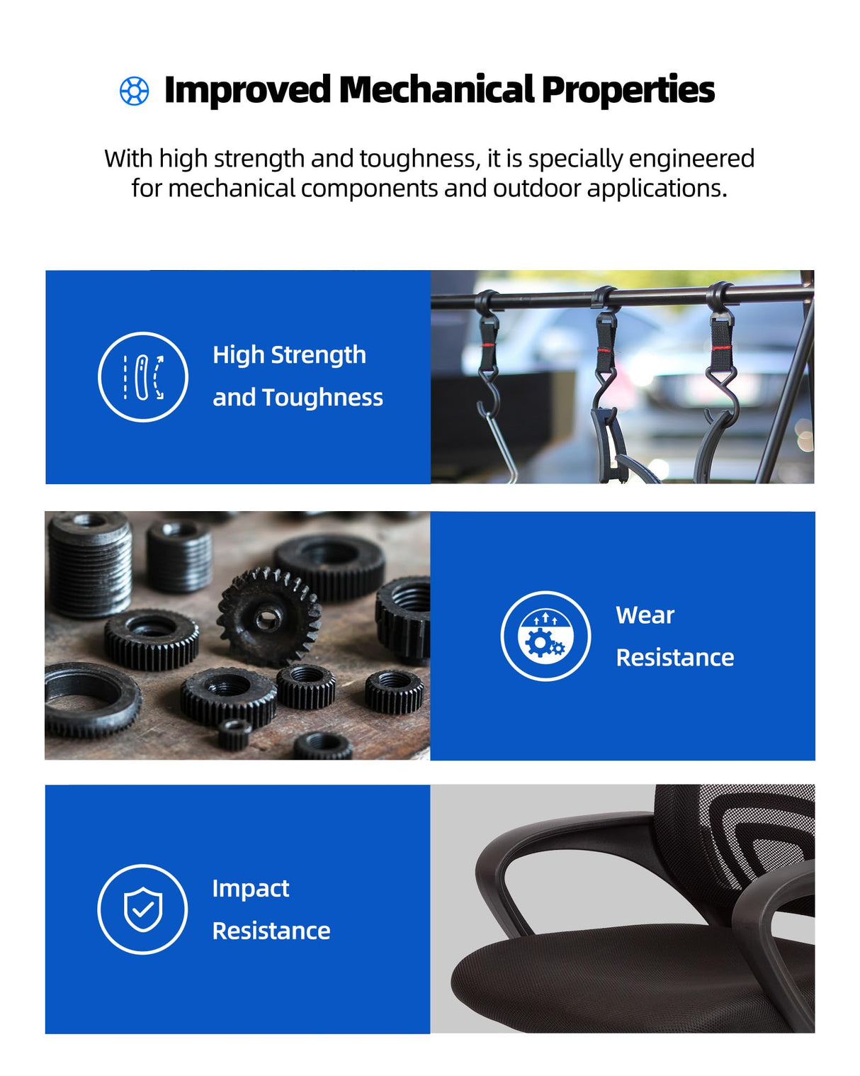 Inslogic ASA Filament 1.75mm, UV & Weather Resistant 3D Printer Filament, High-Strength & Heat-Resistant, Smooth Printing with Low Warping, Ideal for Outdoor Use, 1kg (2.2lbs) Spool, White Inslogic