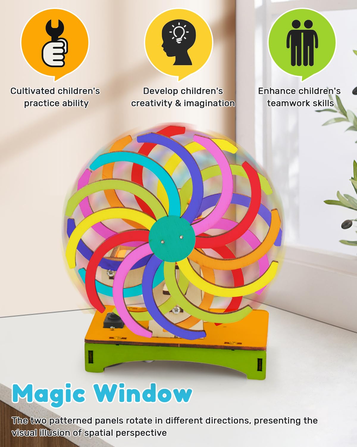 Poraxy 5 in 1 STEM Kits for Kids Age 8-10, Wooden 3D Puzzles, Arts Crafts Science Kits for 8-12, Educational Projects Building Toys, Birthday Gifts for Boys and Girls 7 8 9 10 11 12 13 14 Years Old Poraxy