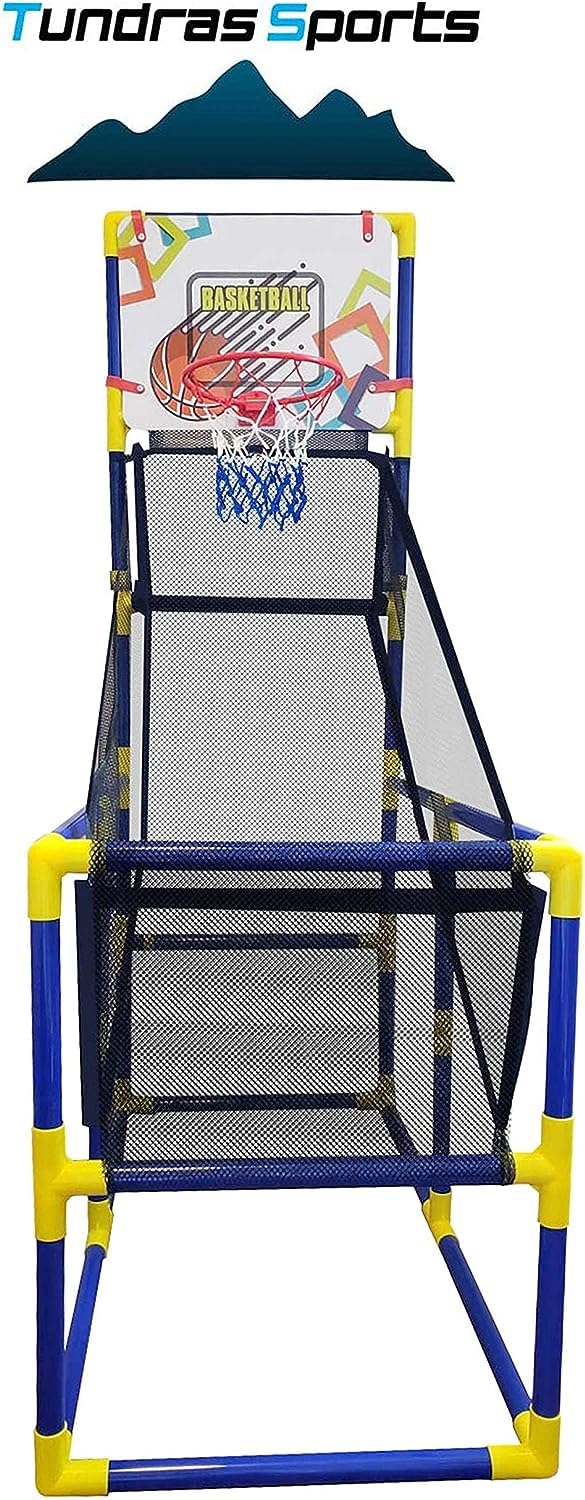 Kids Basketball Hoop Arcade Game, with 4 Balls Air Pump - Indoor Toy Basketball Shooting System - Fun for All Ages - Toys Sports for Boys and Girls Tundras Sports ziraki