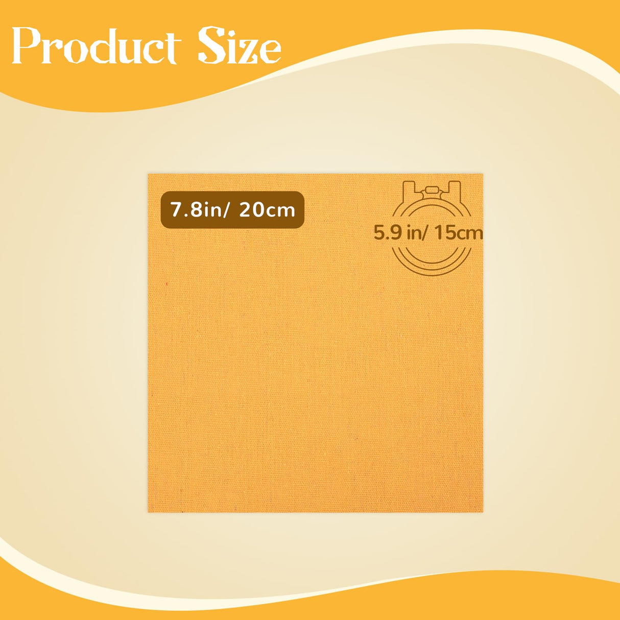 12 Sheets 12 Colors Linen Embroidery Fabric, Pre-Cut Natural Needlework Cloth Fabric, Embroidery Cloth Squares for Garment Craft (7.8x7.8Inch) Nitelemn