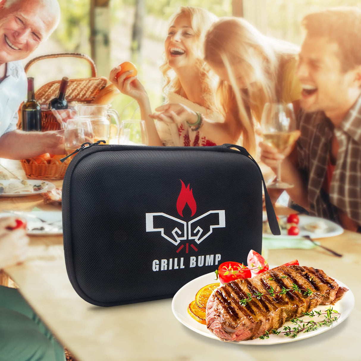 Grill Bump Meat Injector Syringe Kit for Smoker with 3 Flavor Food Injector Syringe Meat Needles, Injection Marinades Brine for Meat, Turkey; 2-oz, Including Paper and E-Book (PDF) User Manual GRILL BUMP