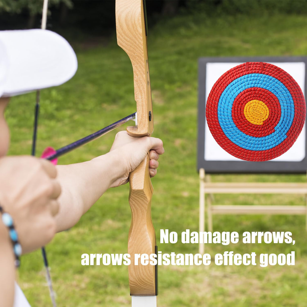 Cifupy Traditional Hand-Made Archery Target 3 Layers Straw Archery Target,Arrow Target for Recurve Bow Longbow for Outdoor Hunting Shooting Practice Archery (20 Inch Targets for Backyard) Cifupy