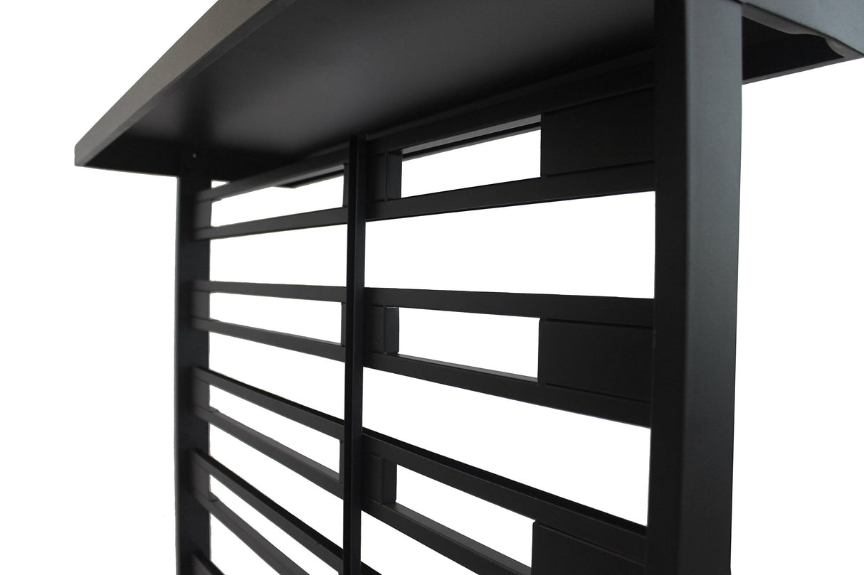 TRINITY EcoStorage 6-Tier Dual-Sided Rolling Bin Rack, 330 Pound Capacity, Includes 94 Organizer Bins, 19.75" x 35.5" x 48.5", Black TRINITY