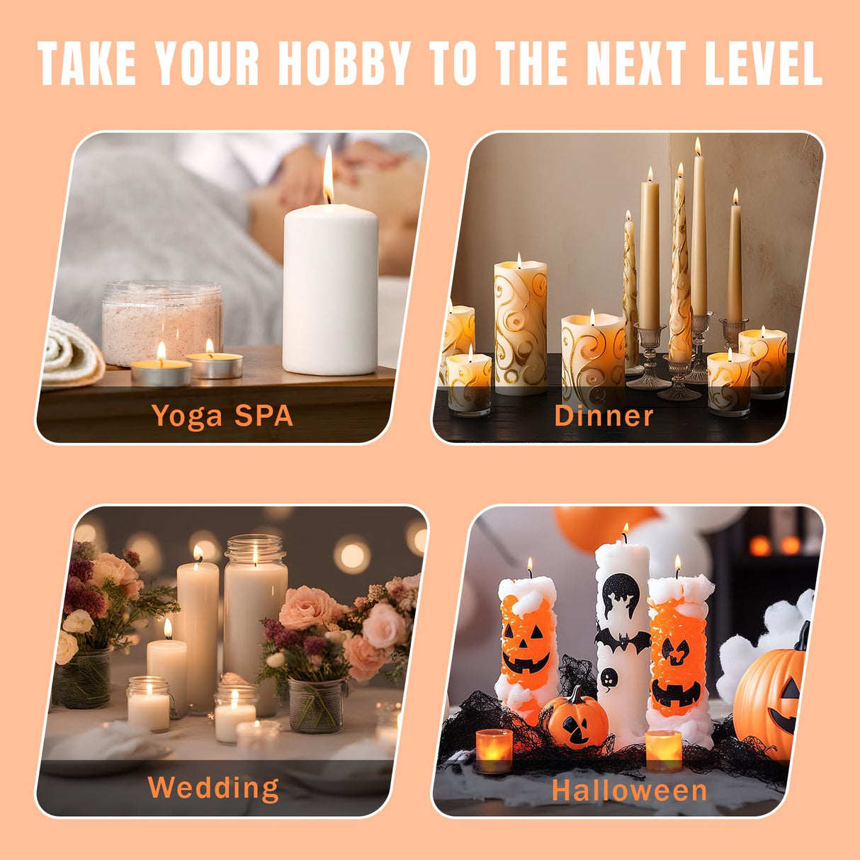 TOAUTO Candle Making Kit with Electronic 3Lbs Melting Pot, Pro DIY Candle Making Supplies Including Heat Gun, Digital Thermometer, Digital Scale, Wick Trimmer for Adults Candle Craft Project TOAUTO