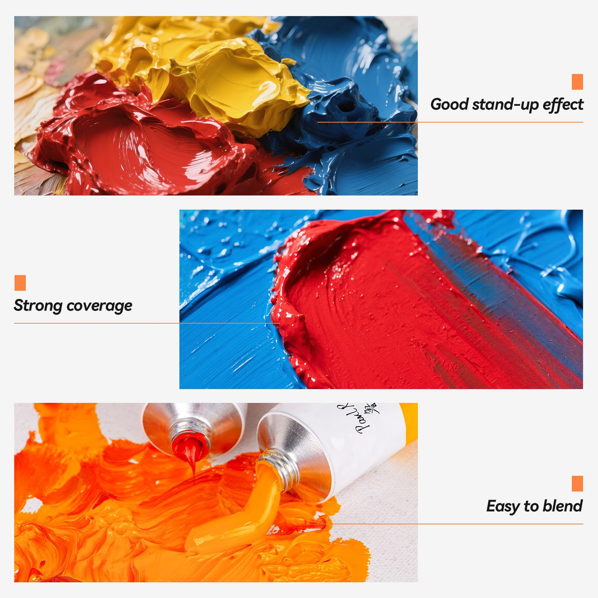 Paul Rubens Oil Paint, 20 Bright Oil Colors with High Saturation, 50ml Large Capacity Tubes, Faster Drying Time with Creamy Texture and Consistency for Artists, Students, Beginners Paul Rubens