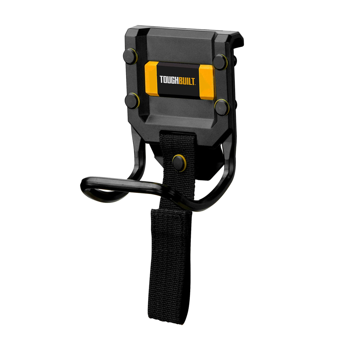 ToughBuilt - Modular Hammer Loop - Durable Hammer Holder/Holster/Catch Clips on Any Belt or Pocket, Extreme-Duty Steel Loop/Metal Ring, Unique Power Cord MGMT, Heavy-Duty Construction - (TB-52) ToughBuilt