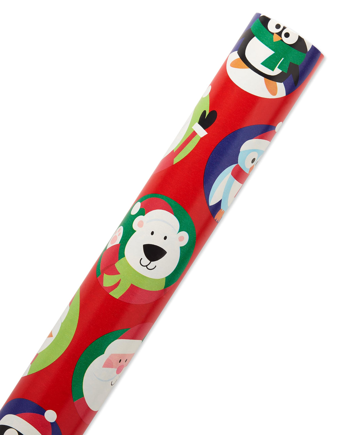 American Greetings 175 sq. ft. Reversible Kids Christmas Wrapping Paper, Santa and Snowflakes (1 Jumbo Roll 30 in. x 70 ft.) American Greetings