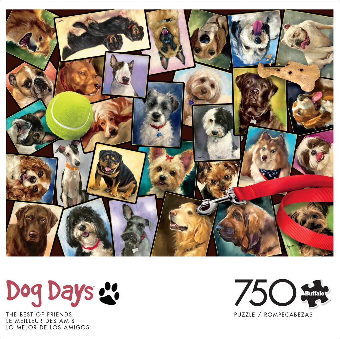 Buffalo Games - Suzanne Sheran - The Best of Friends - 750 Piece Jigsaw Puzzle for Adults -Challenging Puzzle Perfect for Game Nights - Finished Size is 24.00 x 18.00 Buffalo Games