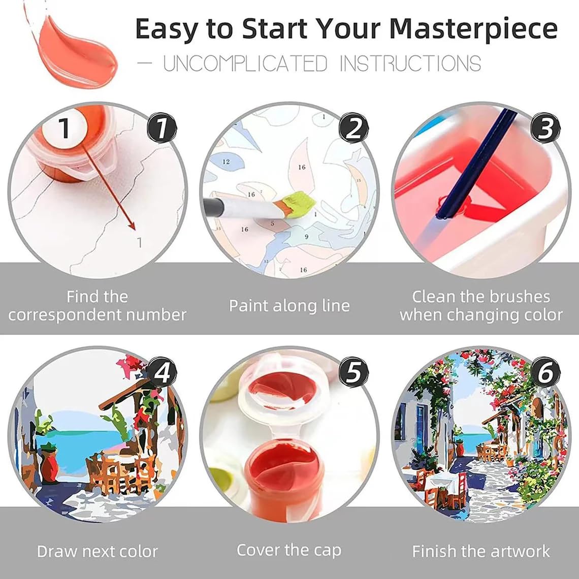 Books Paint by Numbers Kit for Adults,Bookshelf DIY Acrylic Painting Kit for Beginners Unframed,Flowers Easy Adult Paint by Number Kits on Canvas for Decor 16x20inch Canrichshop