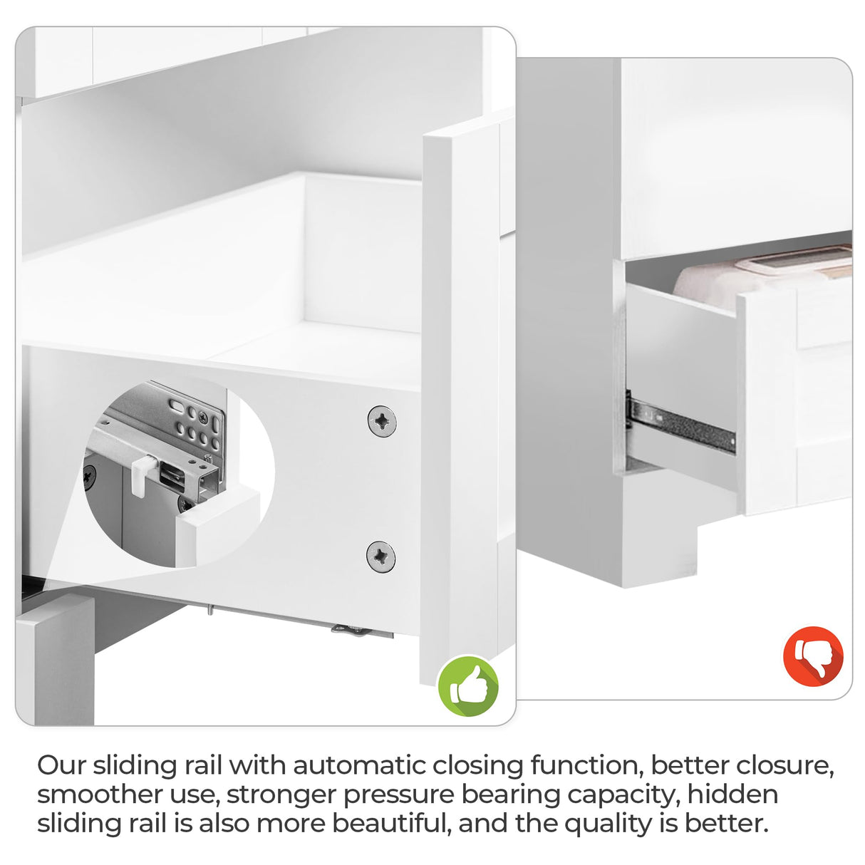 Yaheetech 24.5" Modern Bathroom Vanity with Ceramic Basin, Undermount Bathroom Vanity Sink Cabinet with 2 Doors and 1 Drawer, Free Standing Bathroom Storage Cabinet with Sink Combo Set, White Yaheetech