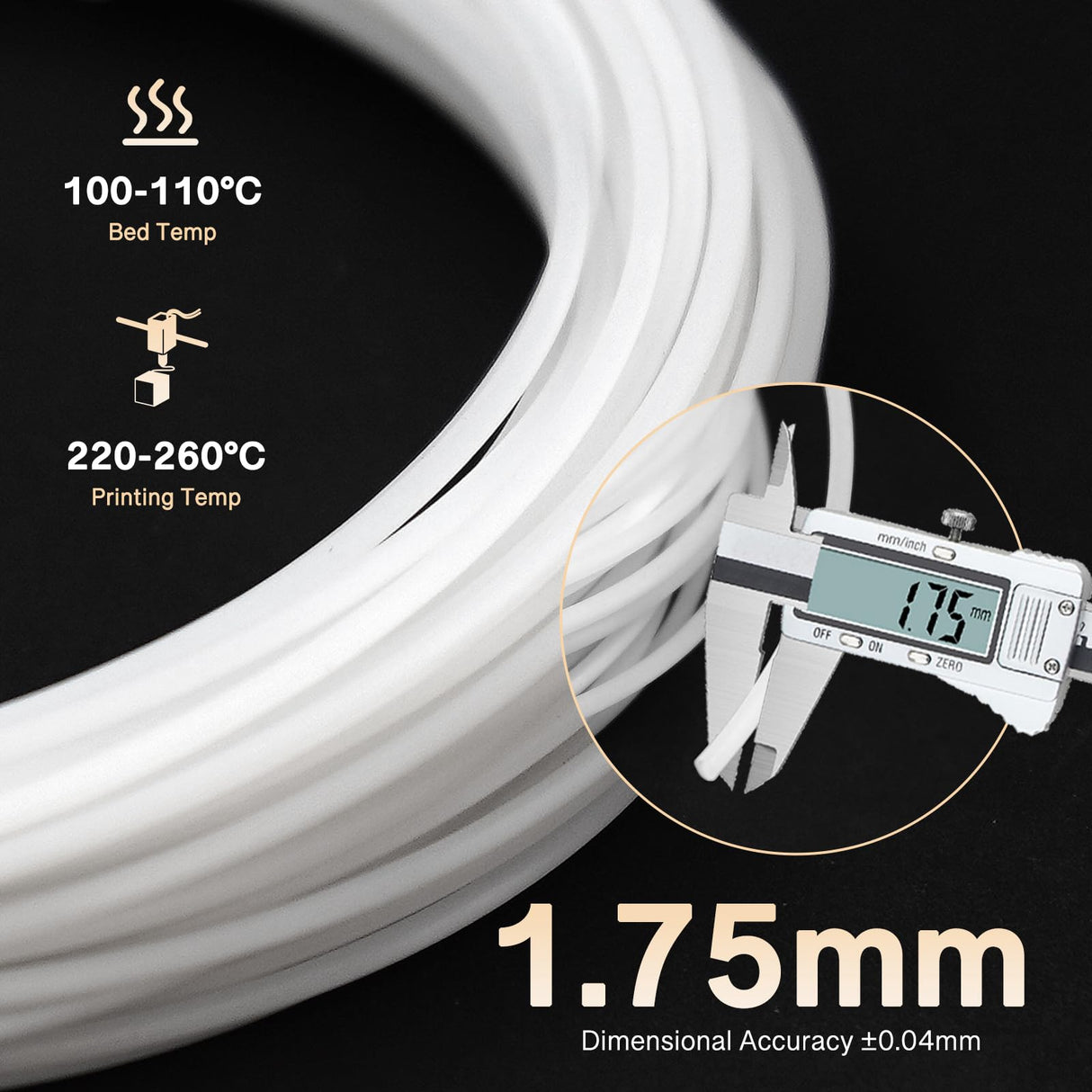 YXPolyer Breakaway 50g 1.75mm Polymer Blend 3D Printing Support Filament for ABS ASA Nylon PC PETG yxpolyer