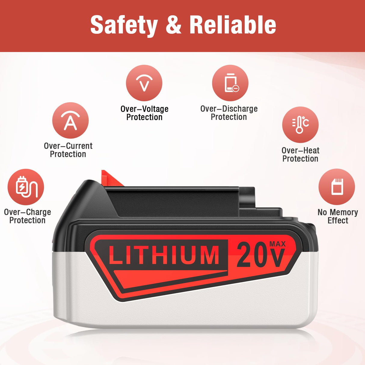 FirstPower Upgraded 7.5Ah Replacement Battery for Black and Decker 20V Lithium Battery Compatible for Black Decker 20V Battery LBXR20 LBX20 LB20 LB2X4020-OPE LBXR20B-2 LST300 LST220 FirstPower