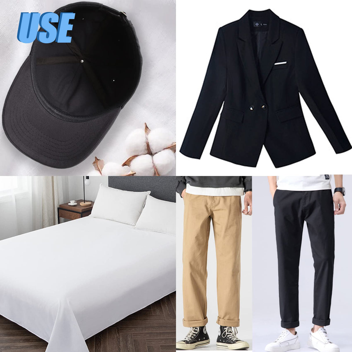 2 Yard White Twill Cotton Canvas Fabric,Natural Thick Cotton Poplin Fabric by The Yard,59 Inches Wide 100% Cotton, Embroidery Muslin Quilting Fabric Material for Sewing Material Apparel Cloth WAFASSZD