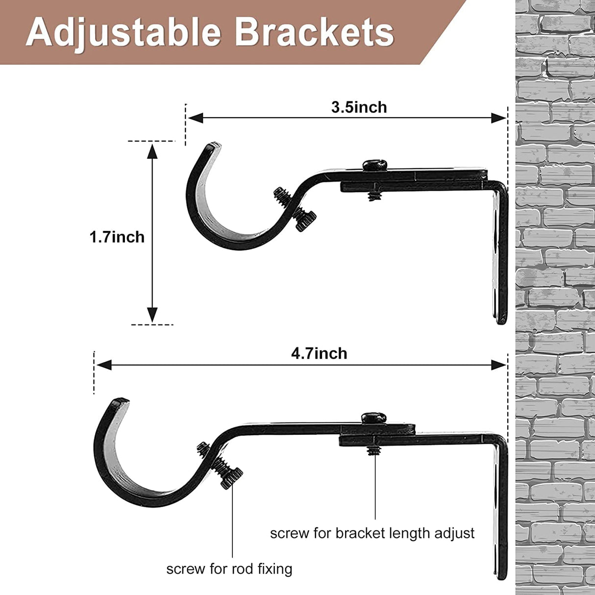 Extra Long Blackout Curtain Rods 120-inch to 175-inch - 1"Heavy Duty Adjustable Outdoor Curtain Rods for Windows,Patio Rustproof (10-14.5ft) - Black Bird Twig