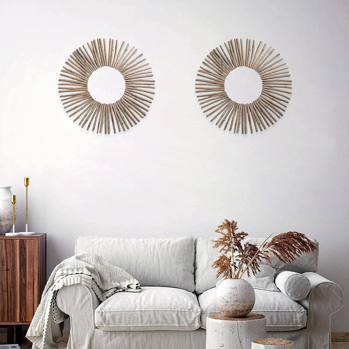 Craft Sticks, Wood Sticks Crafting Twigs Crafts Log Toy DIY Vase Fillers Pumpkin Stems Rustic Decorations Ornaments,Loose Parts Play Materials William Craft