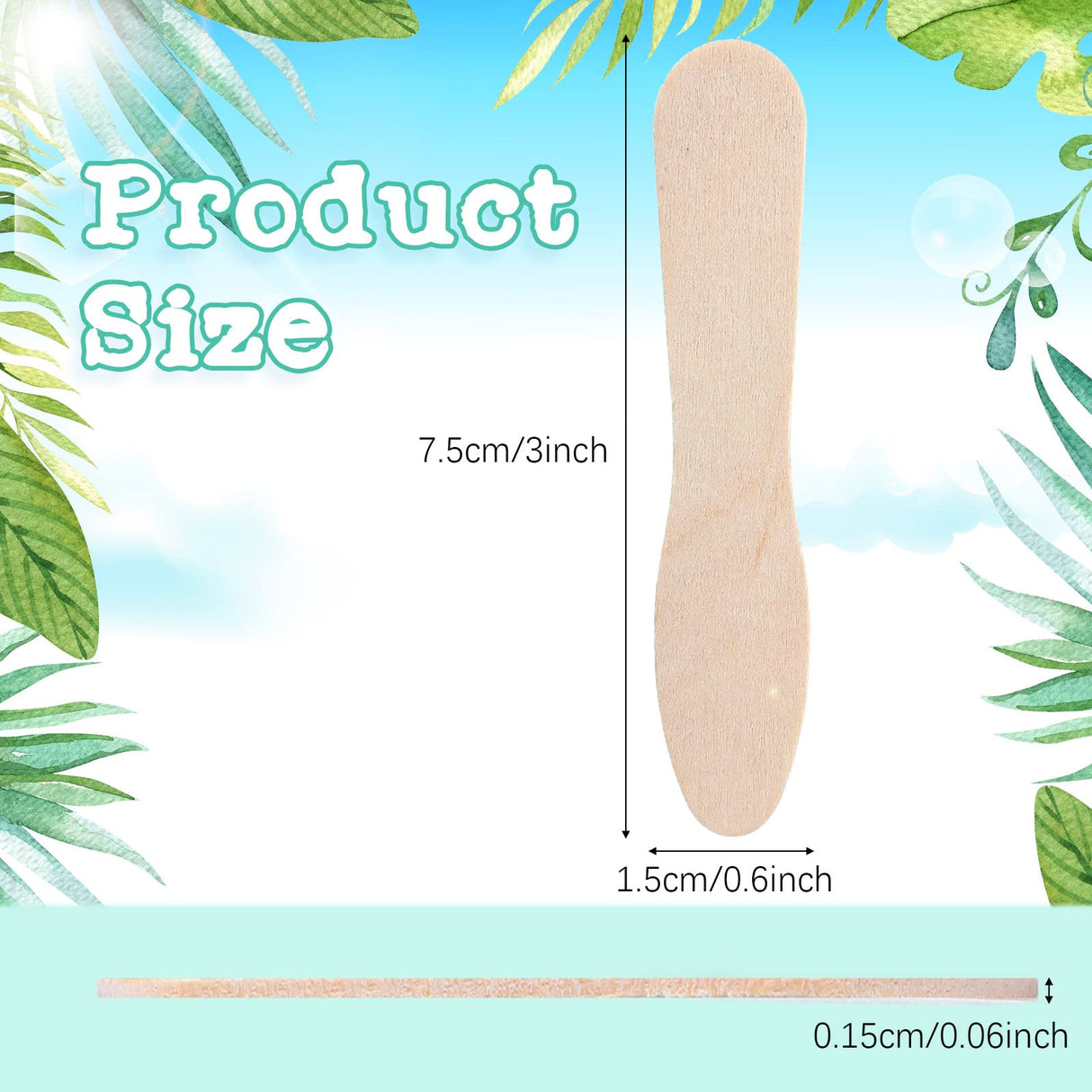 Skylety 4000 Pcs Wooden Ice Cream Spoon Bulk Mini Disposable Tasting Spoons Set Wooden Small Sample Spoons Ice Cream Sticks for Dessert Sampling Crafts, 3 Inches Skylety