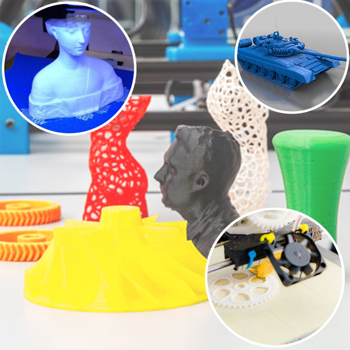 PRILINE PLA Filament 1.75mm, PRILINE PLA 3D Printer Filament, 1kg Spool (2.2lbs) 3D Printing Filament Fits for Most 3D Printers, Dimensional Accuracy +/- 0.02mm,Black PRILINE