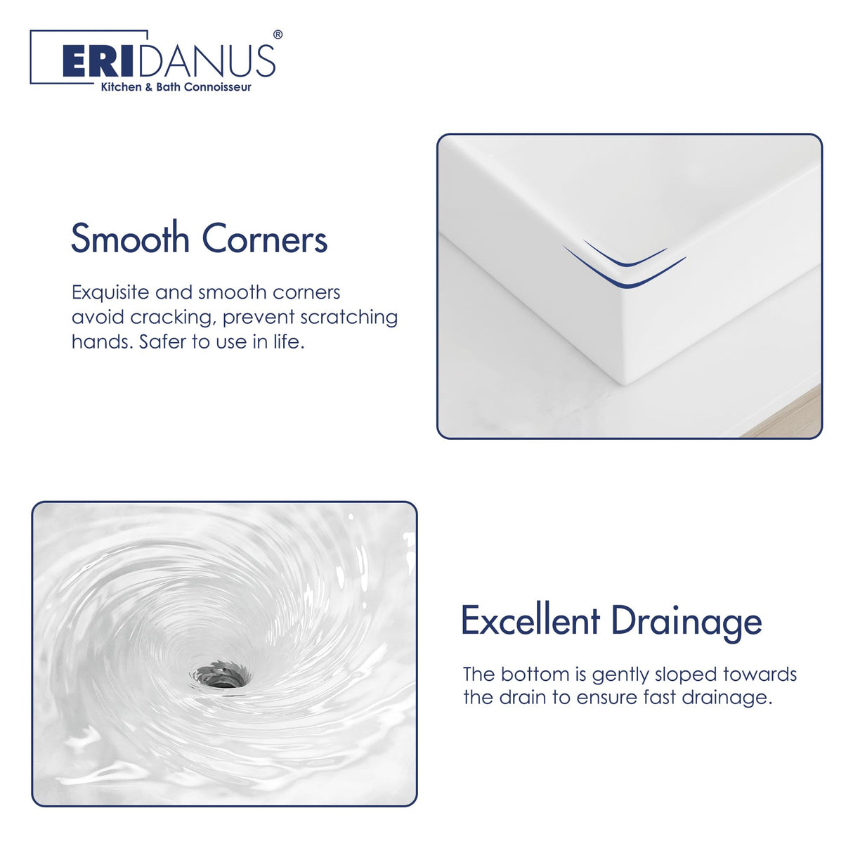 Eridanus Bathroom Sink 30" x 16" Rectangular Vessel Sink, Wall Mount Above Counter Vanity Sink, Premium Ceramic White Art Basin with Overflow, Lavatory Trough Floating Washbasin Eridanus