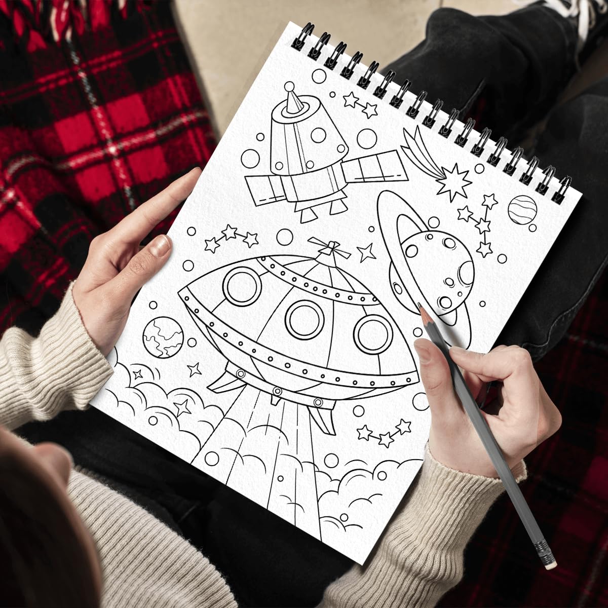 SOUTHERN LOTUS Outer Space Spiral Adult Coloring Book - Unleash Your Creativity with Designs. A Relaxing Coloring Experience for Adults, Women, Teens. Stunning Spiral Drawings to Color and Inspire! SOUTHERN LOTUS
