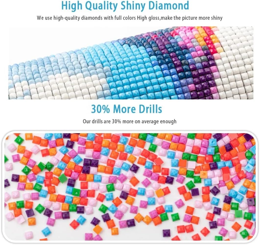 Supernatural Diamond Painting 5D DIY American TV Show Diamond Embroidery Cross Stitch Kits Full Square Drill Mosaic Home Decor Gift 16x24 Inch(40x60cm) ZSHMMY