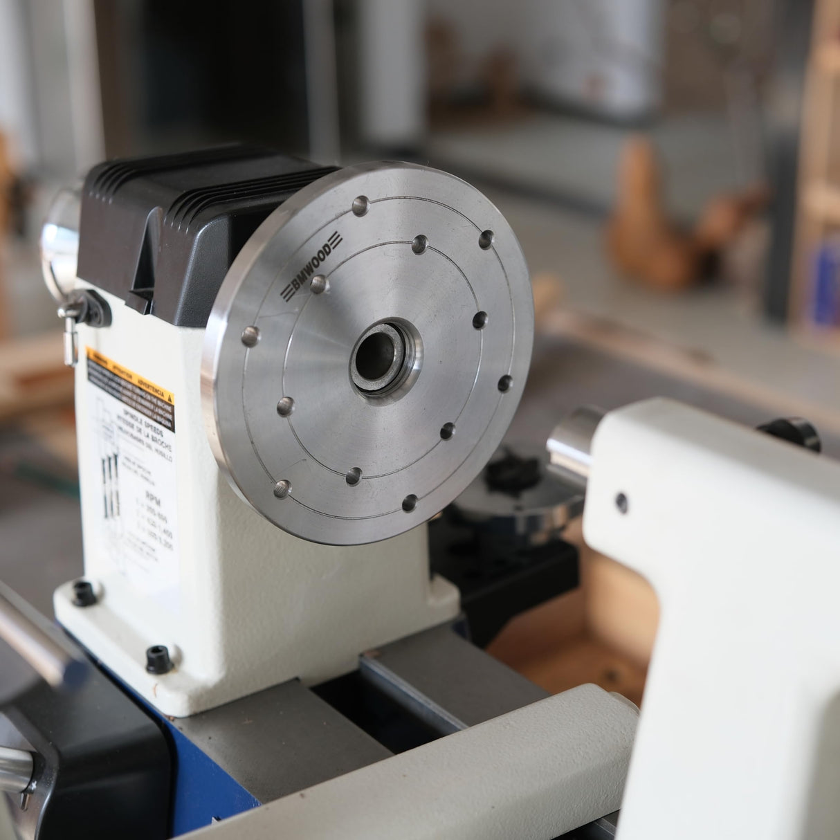 BMWOOD 1”X8TPI Face Plate Set, Includes four pcs: 2" 3" 4" 6" with Thread 1”X8TPI, With Four Nylon Washers for Woodturning lathe, Woodworking tools. BMWOOD