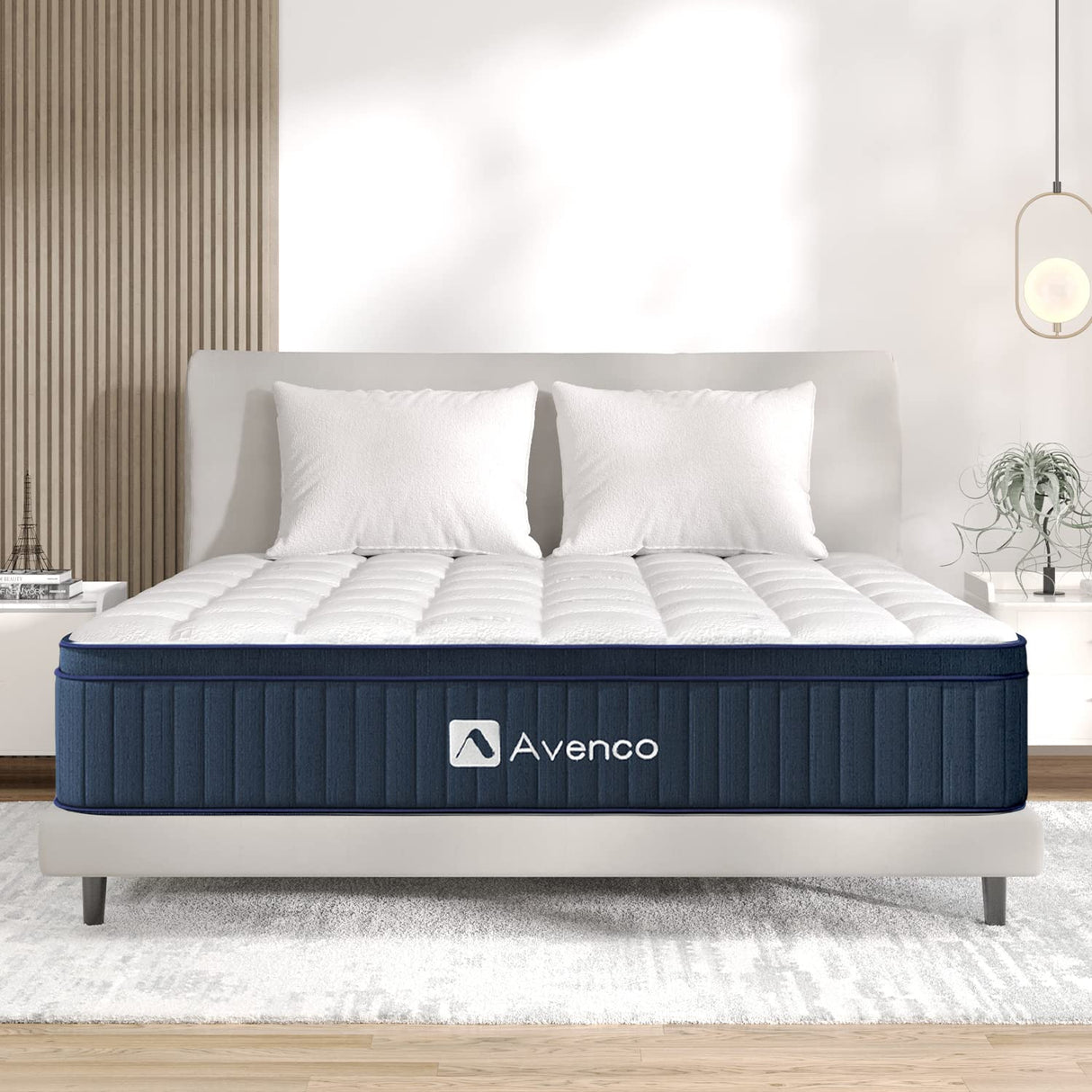 Avenco 12 Inch California King Mattress in a Box Medium Firm Hybrid Cal King Mattress with Latex Memory Foam CertiPUR-US Certified, 10 Years Warranty Avenco