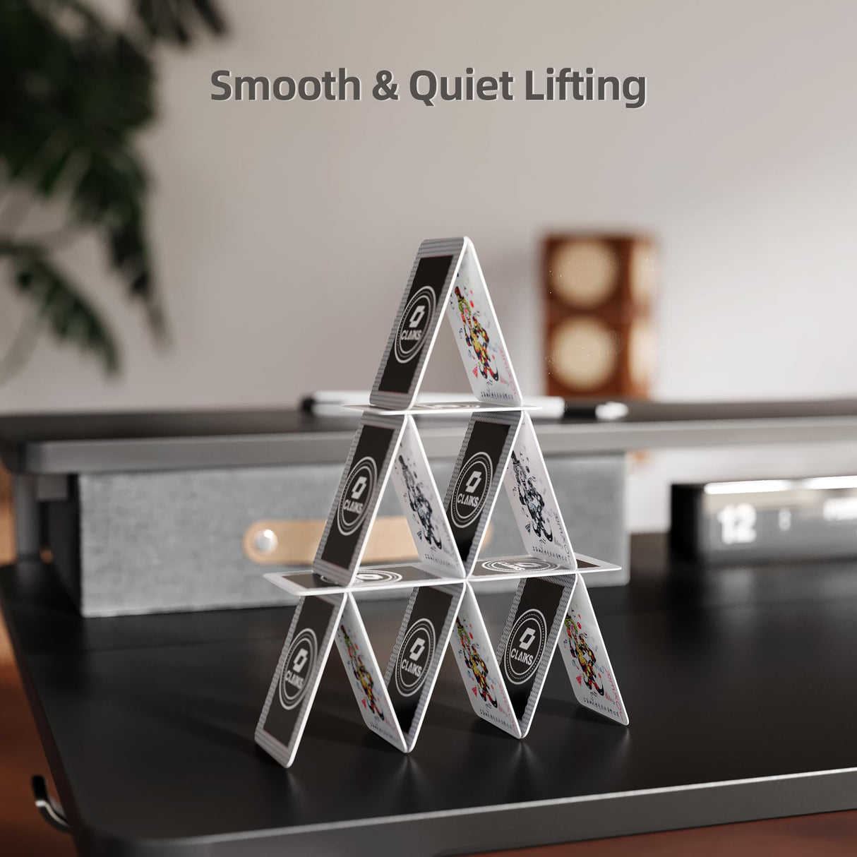 Seang Electric Standing Desk with 2 Drawers, Adjustable Standing Desk with Storage Shelf, Height Adjustable Stand up Desk for Home Office with 3 Presets & 2 Hooks,48 Inch, Black Seang