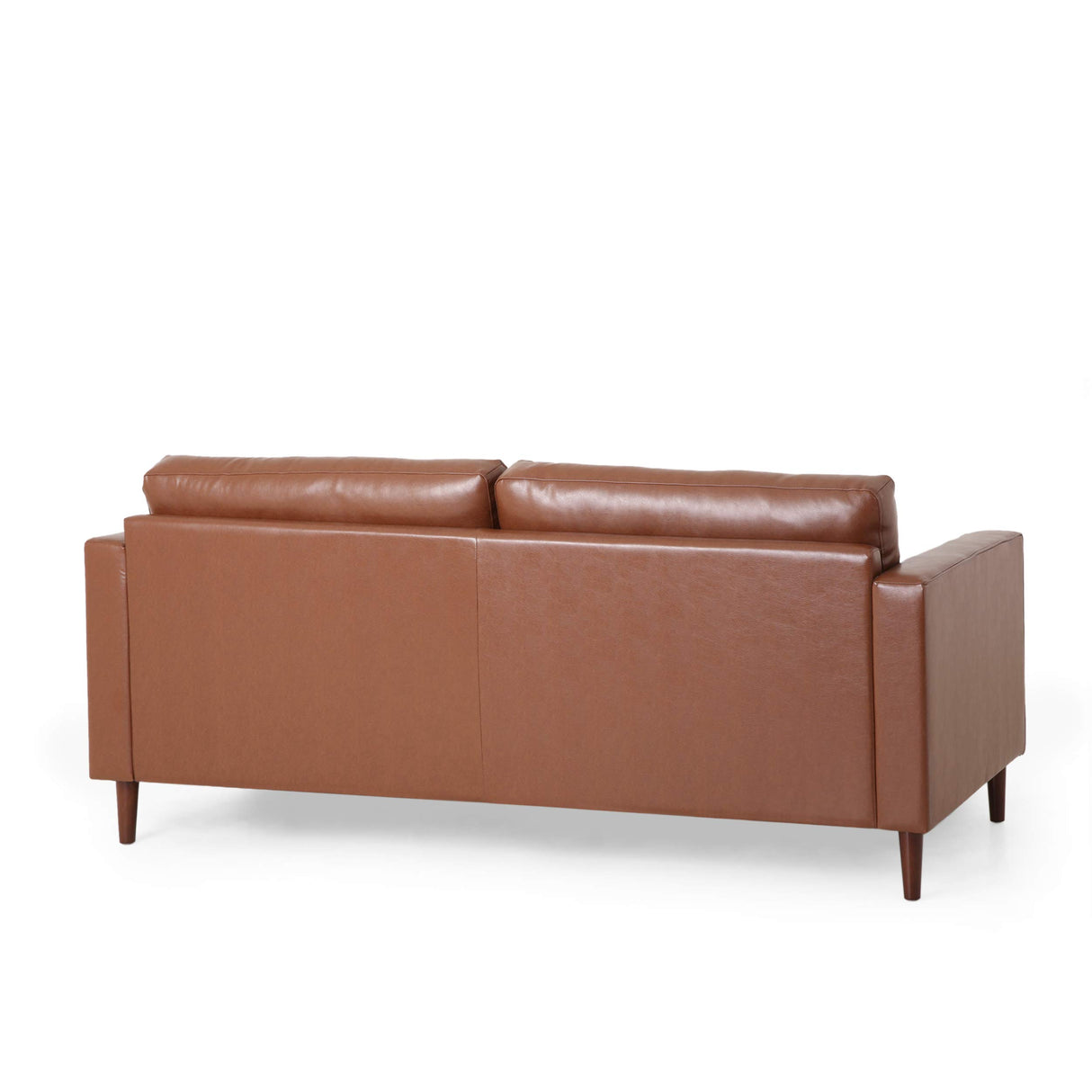 Christopher Knight Home Malinta Sofas, Cognac Brown + Espresso Christopher Knight Home